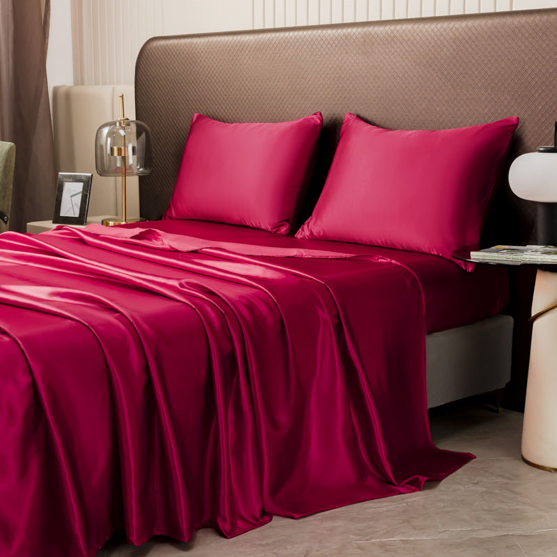 Luxury satin bedding set – Sheet + pillowcases