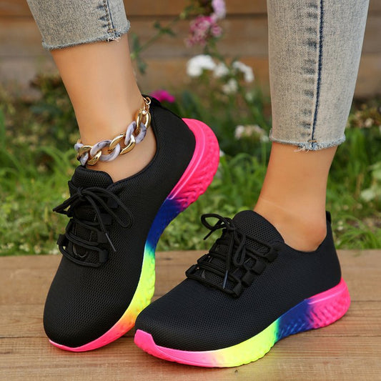 Women's Colorful Comfort Sneakers – Lightweight & Trendy