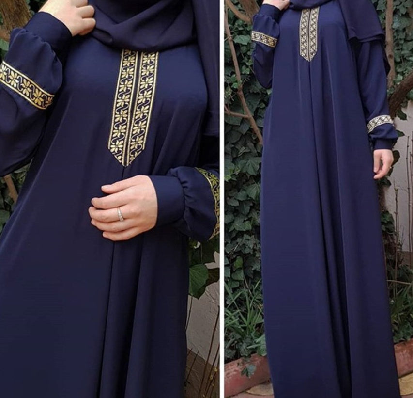 Elegant Plus Size Abaya – Modest Long Dress for Women ✨