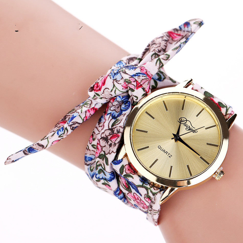 Montre Bracelet Fleurie Élégante – Style Bohème Chic