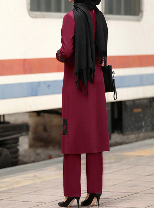 Abaya élégante couleur caramel – Robe musulmane moderne et raffinée