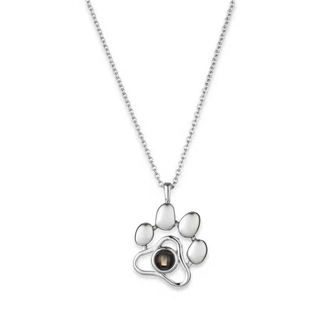 Collier Projection Photo Personnalisé – Empreinte Souvenir – Cadeau Amour