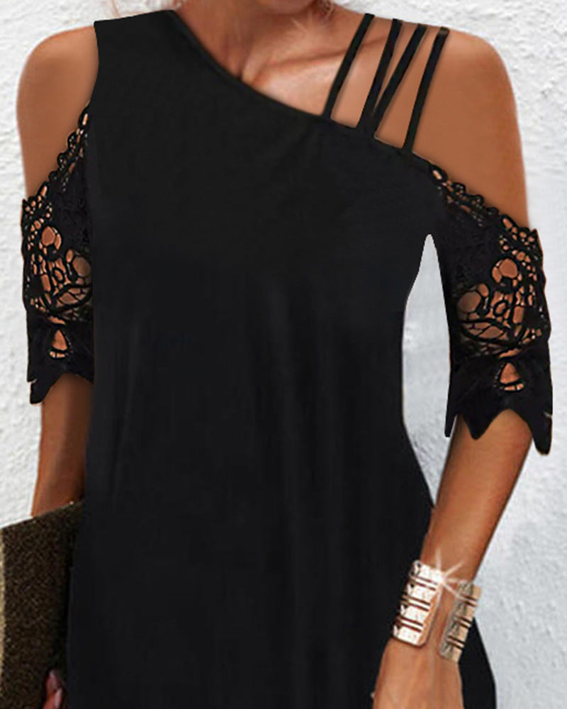 Women's Elegant Off-the-Shoulder Dress – Modern Chic Style