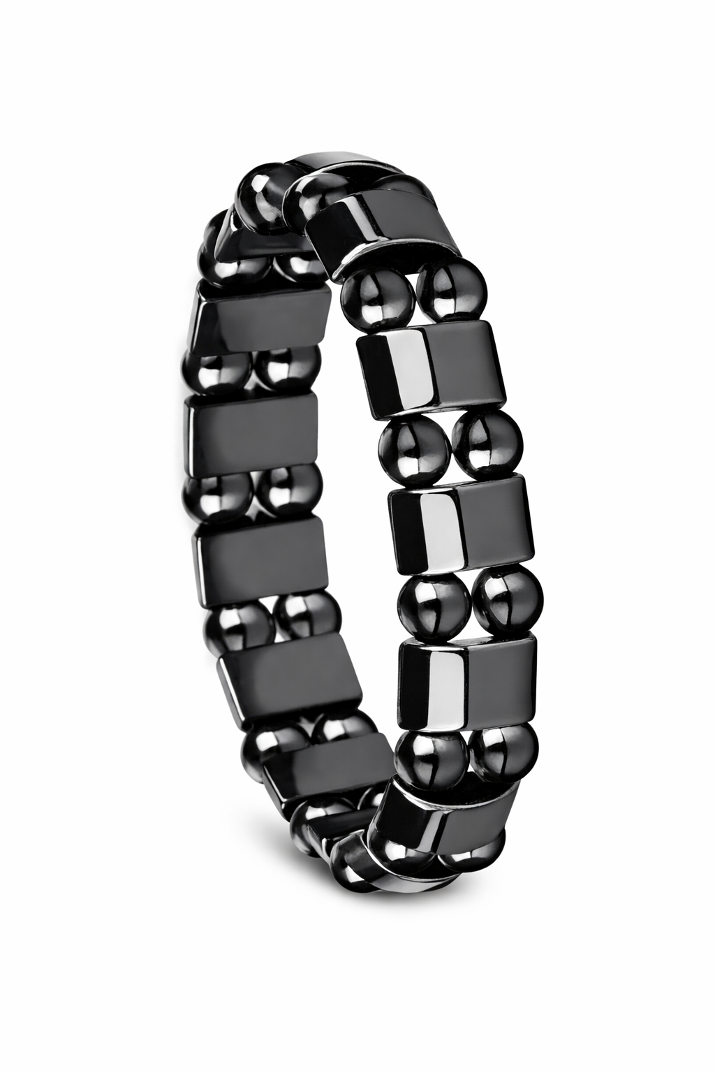 Black Magnetic Wellness Bracelet – Elegant & Discreet