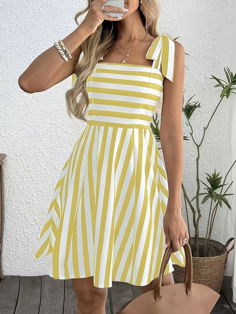 Robe Été Rayée Élégante – Style Léger & Chic