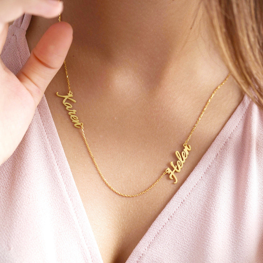 Personalized Double Name Necklace – Unique Elegance