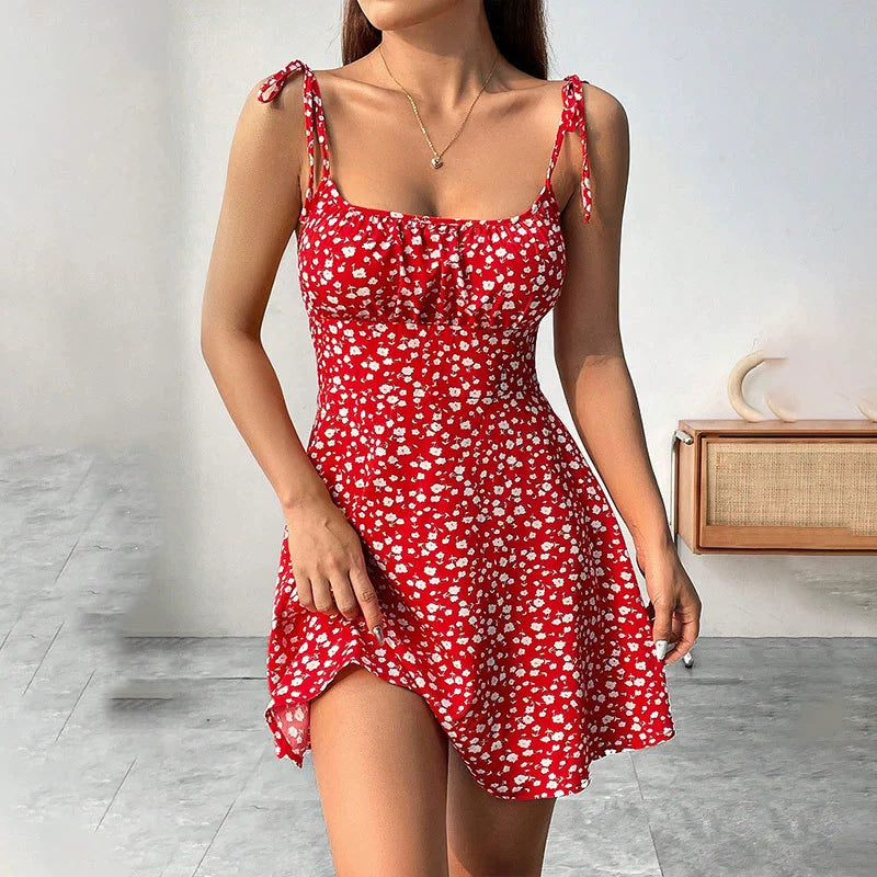 Elegant Floral Women's Dress – Lightweight Summer Style