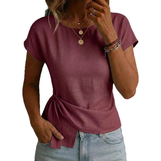 T-shirt Élégant Femme Ajusté – Style Moderne & Confort Quotidien
