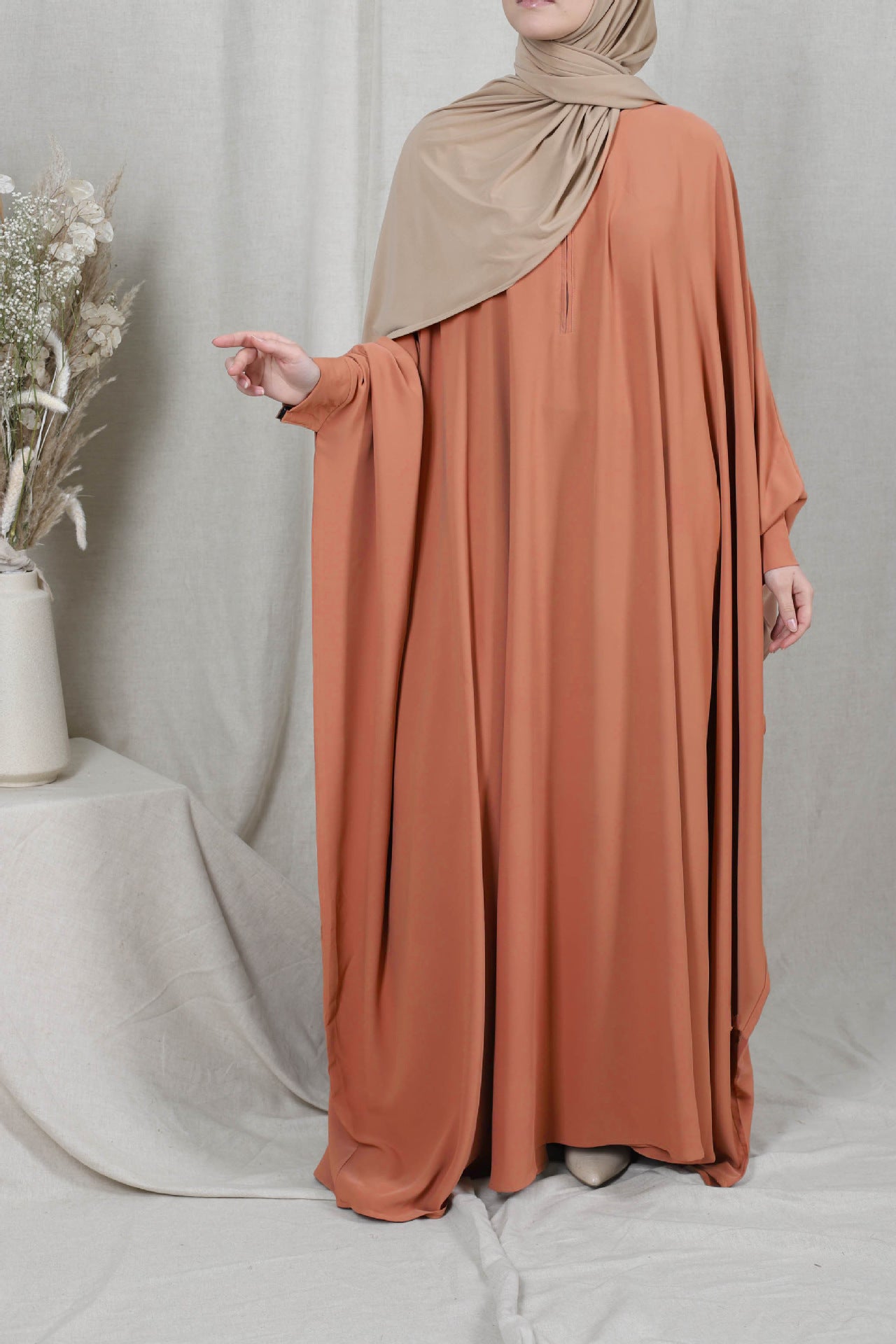 Hooded Abaya Jilbab – Elegant Long Muslim Dress