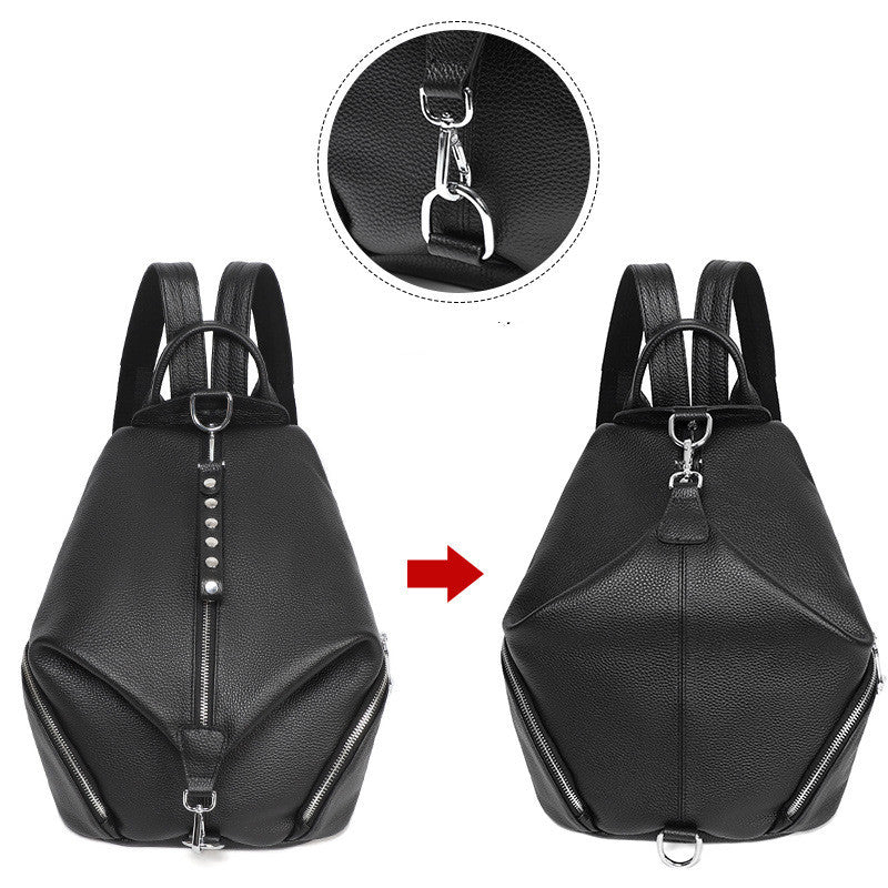Sac à dos antivol élégant – Sac femme style cuir moderne