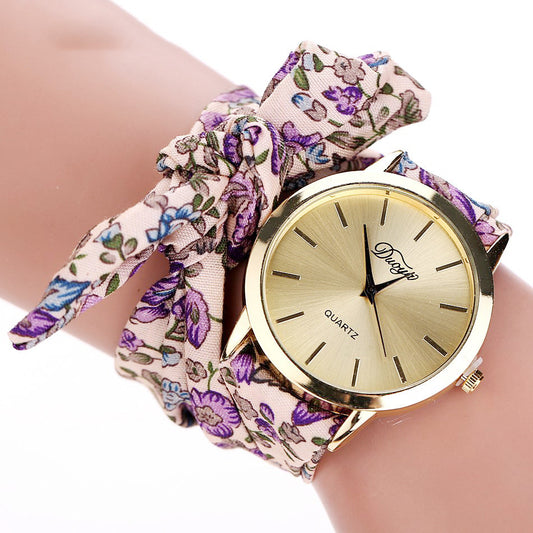 Montre Bracelet Fleurie Élégante – Style Bohème Chic