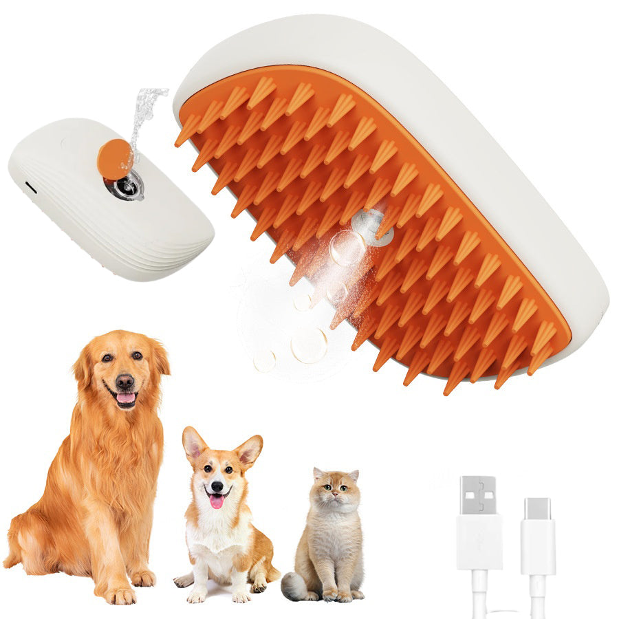 Brosse Vapeur pour Animaux – Nettoyage Doux & Poils Éliminés en Un Geste