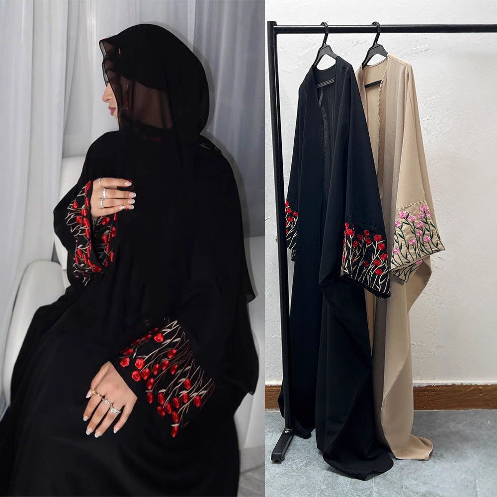 Elegant Embroidered Abaya | Refined Muslim Fashion