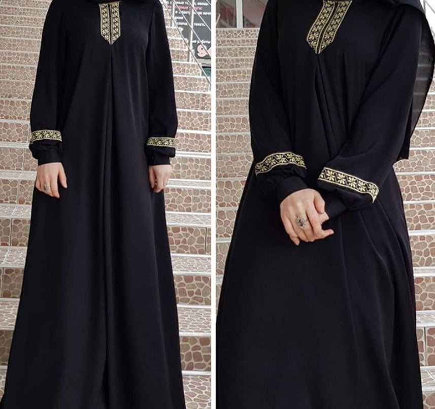 Elegant Plus Size Abaya – Modest Long Dress for Women ✨