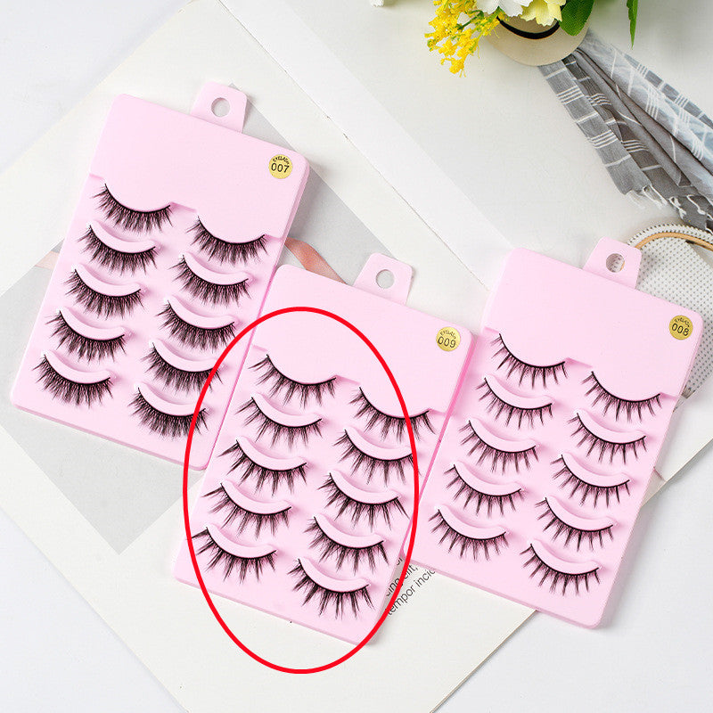 Reusable Natural Eyelashes – Pack of 5 Pairs Volume Effect