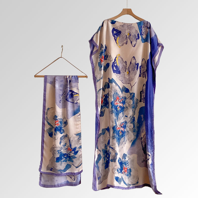 Abaya longue style africain – Robe musulmane élégante et fluide