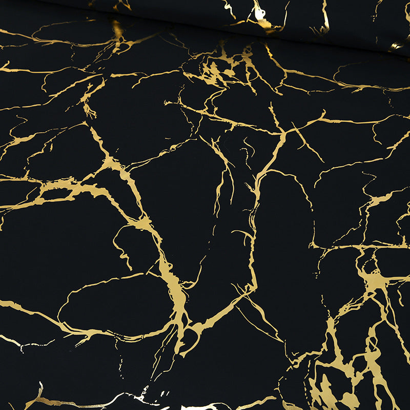 Parure de Lit Luxe Noir & Or – Élégance Moderne 3 Pièces