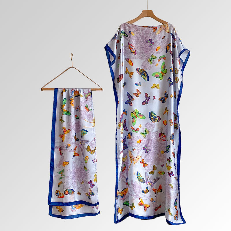 Abaya longue style africain – Robe musulmane élégante et fluide