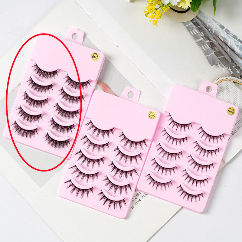 Reusable Natural Eyelashes – Pack of 5 Pairs Volume Effect