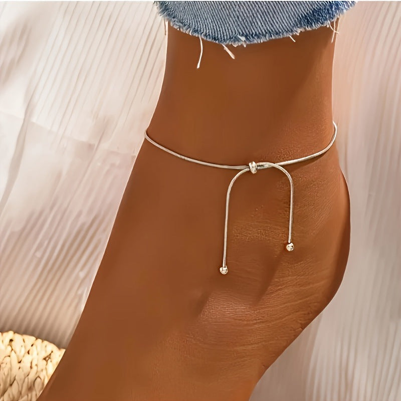 Chaîne de Cheville Minimaliste – Élégance Discrète