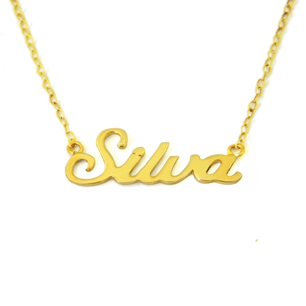 Collier Prénom Personnalisé – Français, Arabe, Anglais – Avec ou Sans Cœur