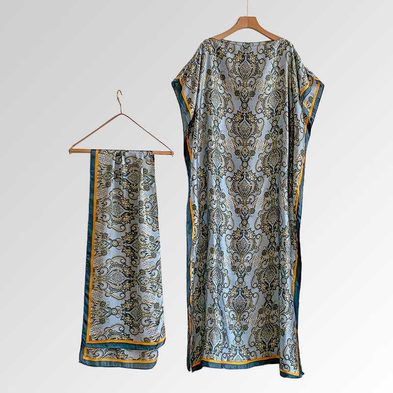 Abaya longue style africain – Robe musulmane élégante et fluide