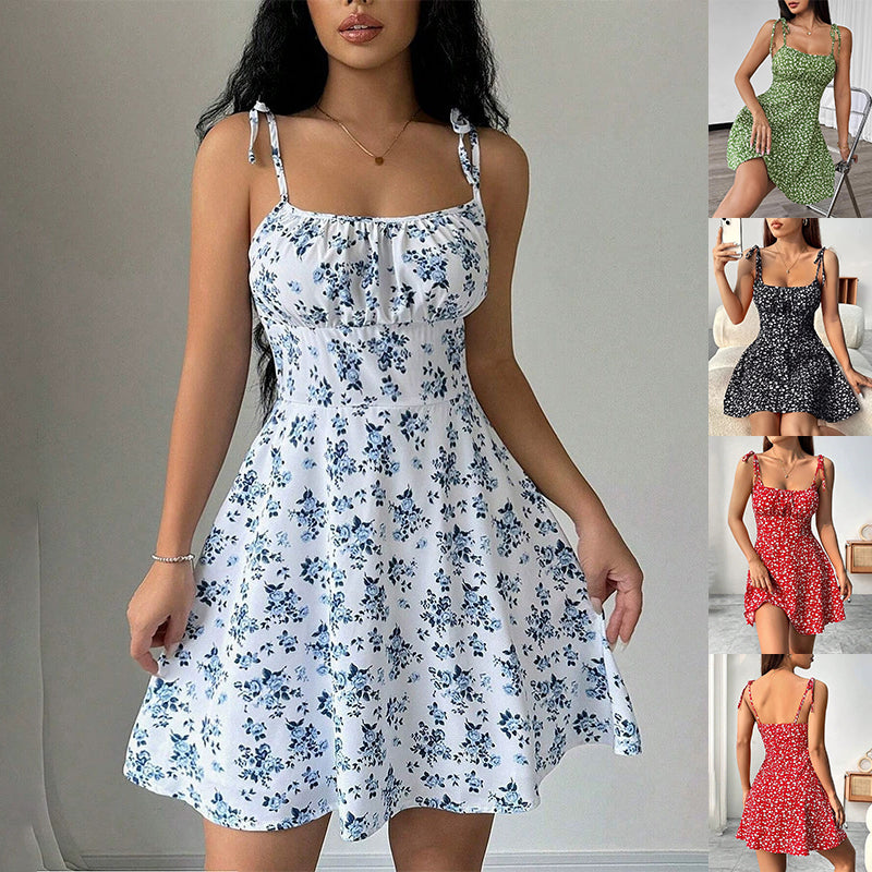 Elegant Floral Women's Dress – Lightweight Summer Style
