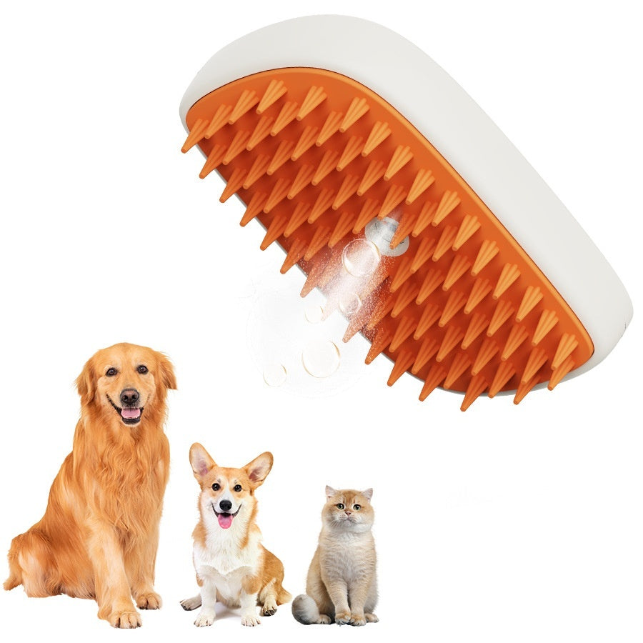 Brosse Vapeur pour Animaux – Nettoyage Doux & Poils Éliminés en Un Geste
