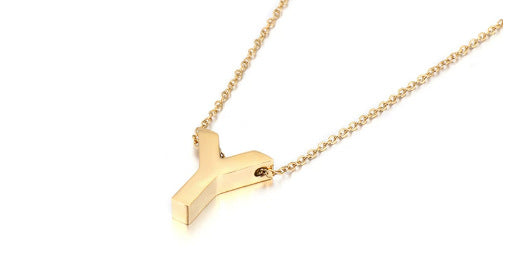Gold Initial Letter Necklace – Personalized Name