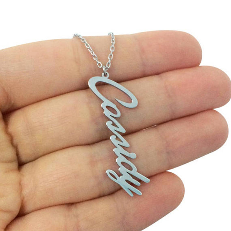 Collier prénom signature personnalisé – Bijou élégant en acier inoxydable