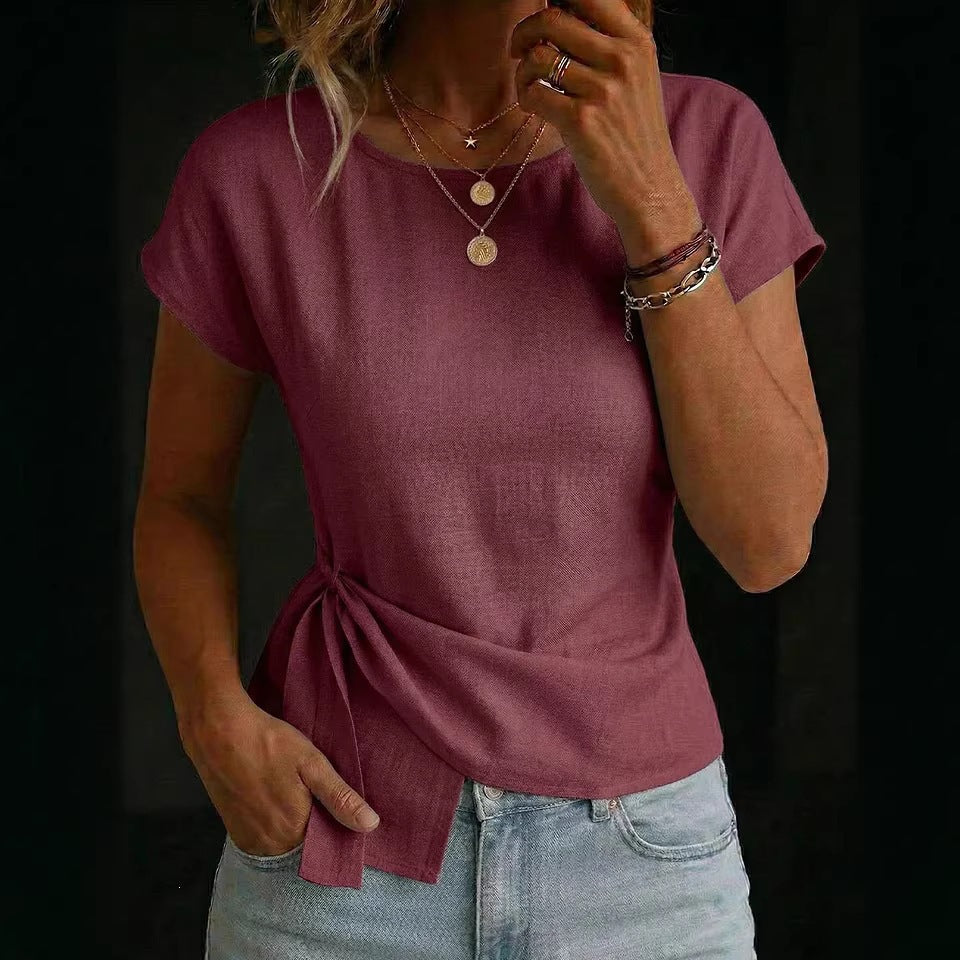 T-shirt Élégant Femme Ajusté – Style Moderne & Confort Quotidien