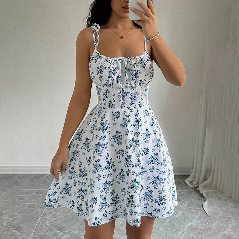 Elegant Floral Women's Dress – Lightweight Summer Style