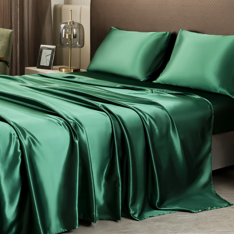 Luxury satin bedding set – Sheet + pillowcases