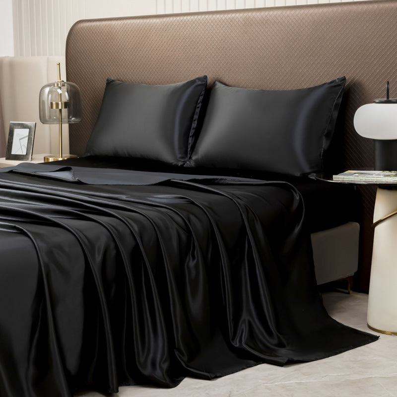 Luxury satin bedding set – Sheet + pillowcases