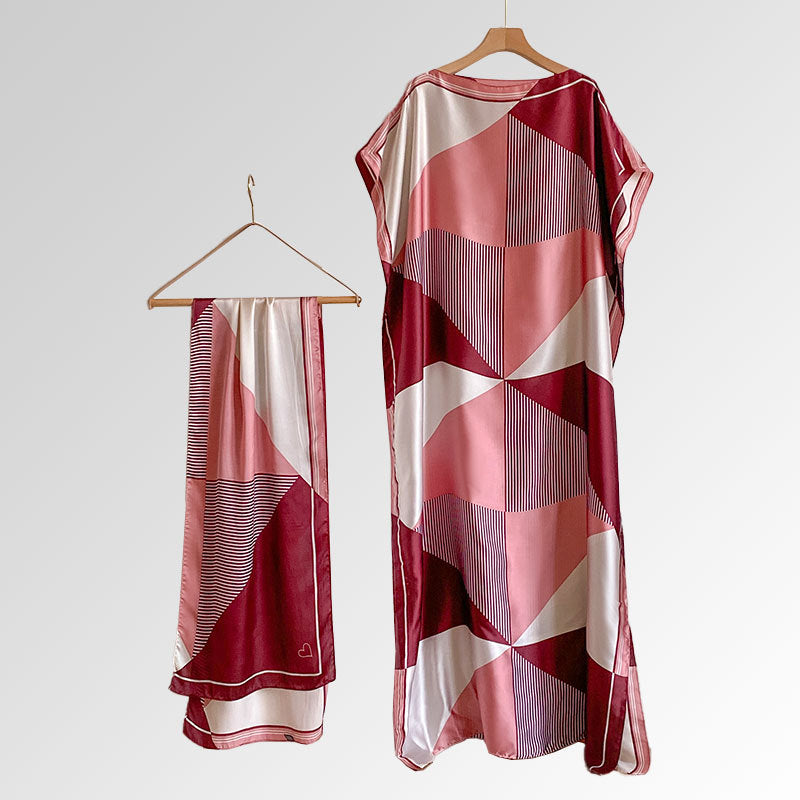 Abaya longue style africain – Robe musulmane élégante et fluide