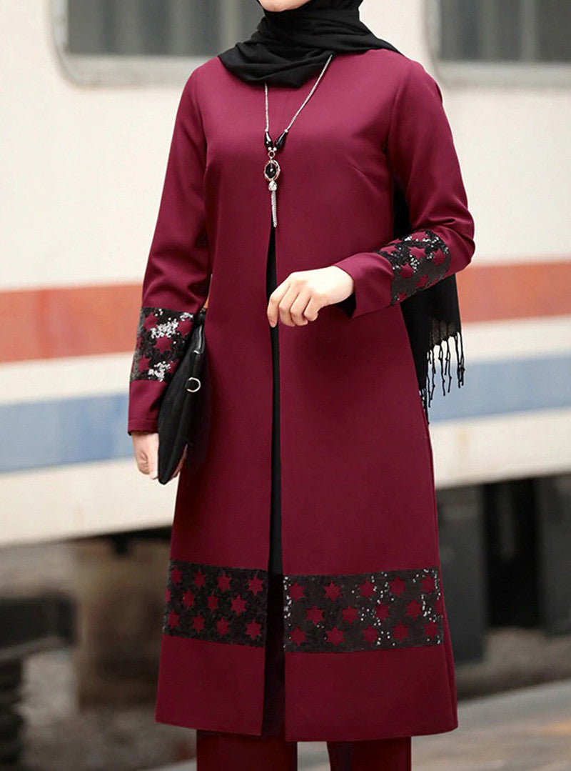 Elegant Caramel Abaya – Modern and Refined Muslim Dress