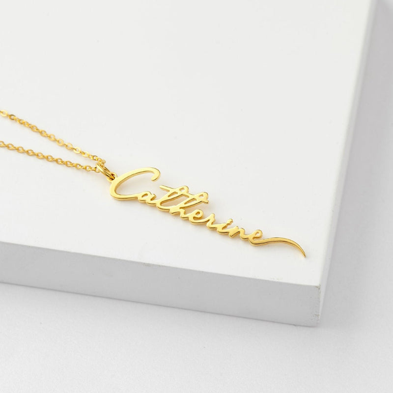 Collier prénom signature personnalisé – Bijou élégant en acier inoxydable
