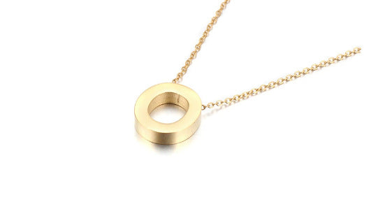 Gold Initial Letter Necklace – Personalized Name