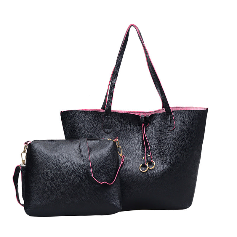 Sac bandoulière élégant – Ruban signature (2 pièces)