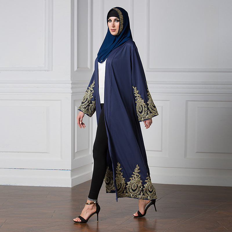 Abaya cardigan élégante – Robe musulmane moderne