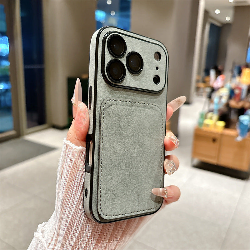 Coque iPhone Porte-Cartes – Élégance & Praticité 2 en 1