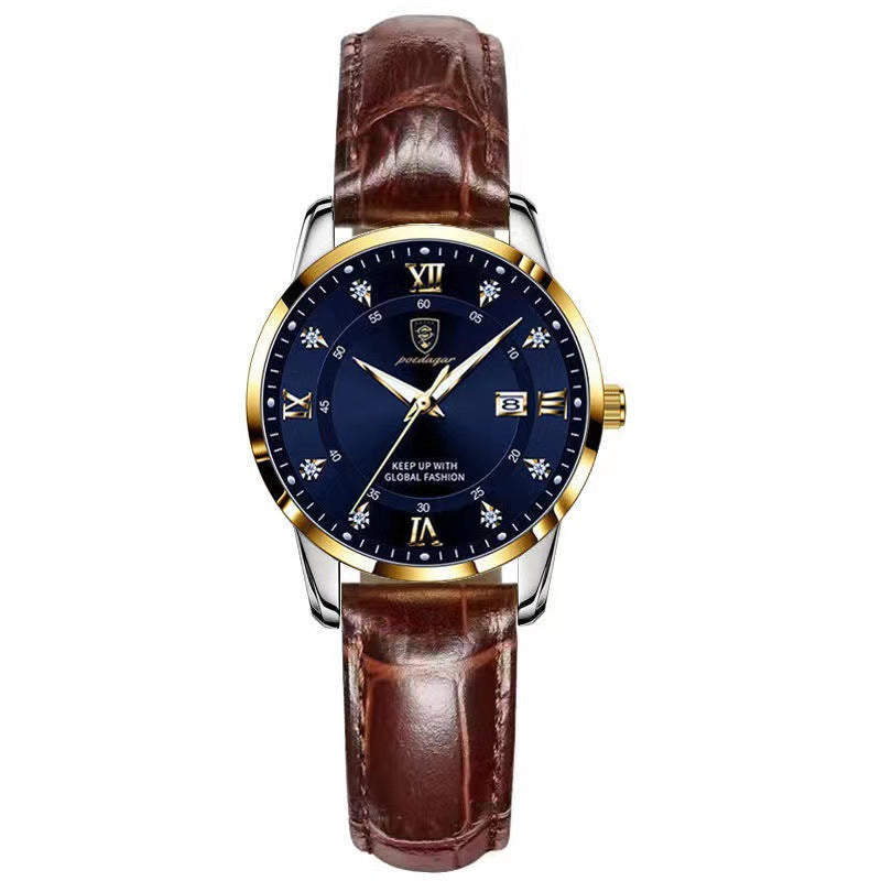 Elegant Waterproof Women's Watch - Luxury Style Bracelet