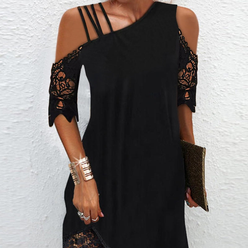 Women's Elegant Off-the-Shoulder Dress – Modern Chic Style