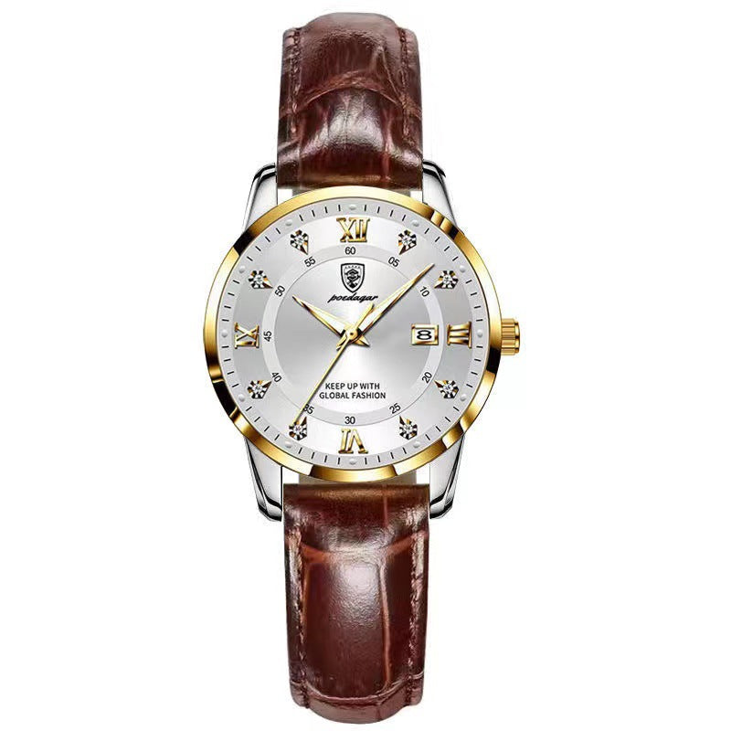 Elegant Waterproof Women's Watch - Luxury Style Bracelet