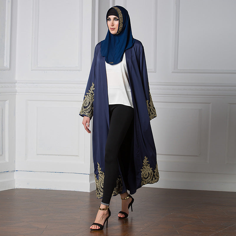 Abaya cardigan élégante – Robe musulmane moderne