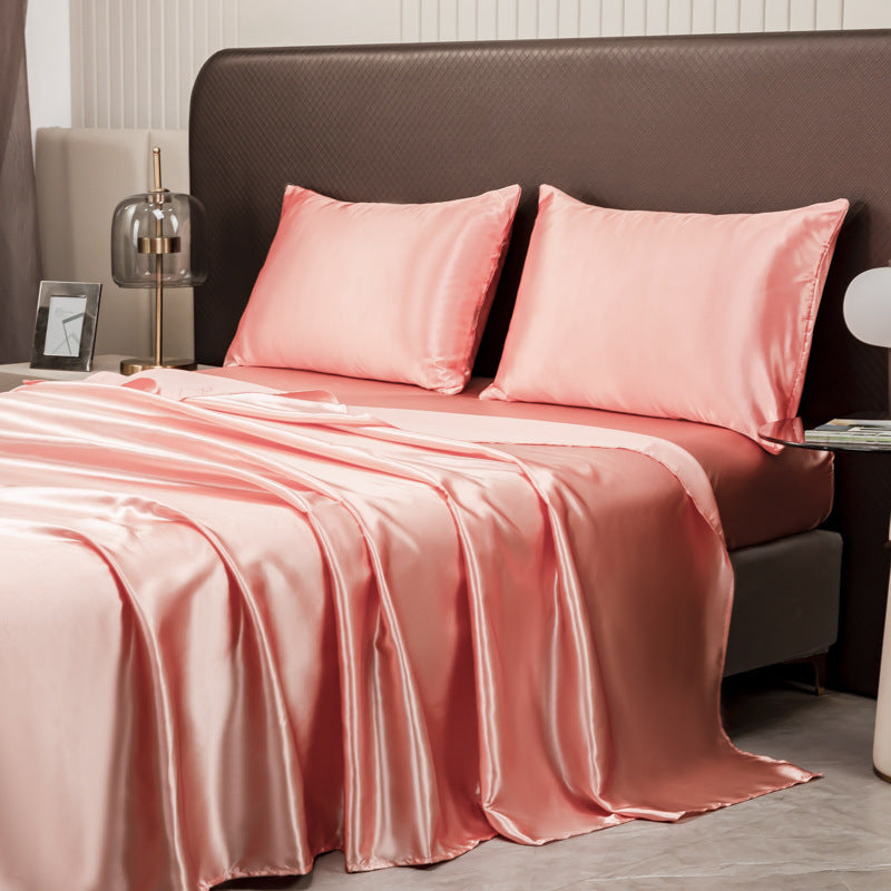 Luxury satin bedding set – Sheet + pillowcases