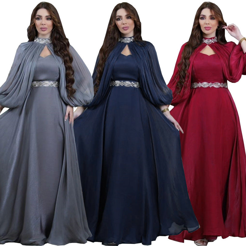 Abaya Satin Élégante – Robe Longue de Luxe