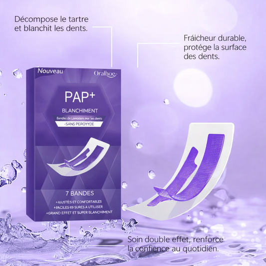 Bandes Blanchissantes Violettes – Sourire Éclatant Instantané