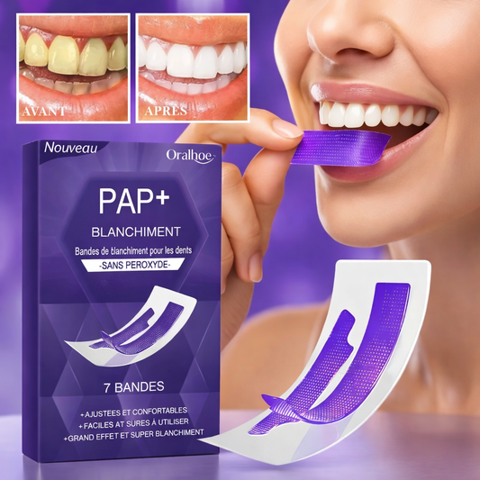 Bandes Blanchissantes Violettes – Sourire Éclatant Instantané