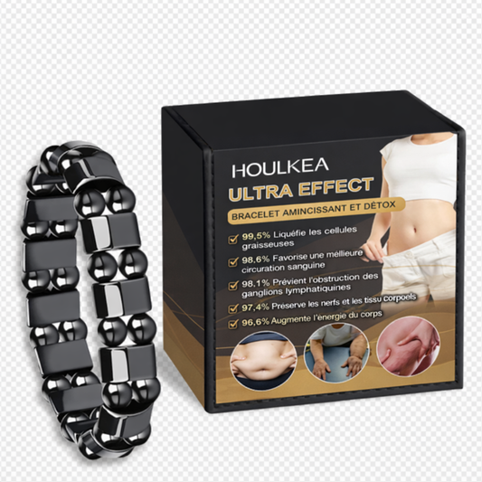 Bracelet Magnétique Bien-Être Noir – Élégant & Discret